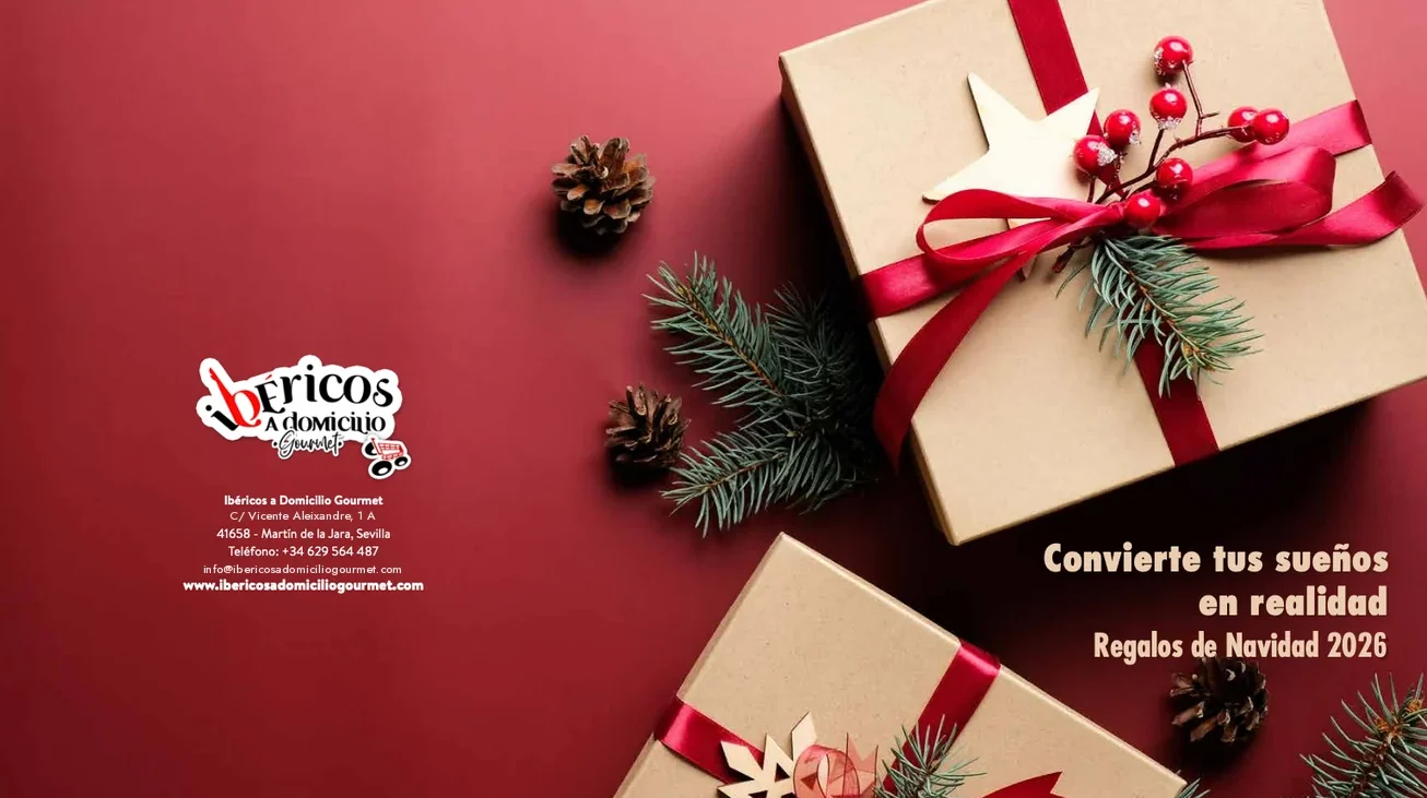 Cestas y lotes de regalo de Navidad 2026 de Ibéricos a Domicilio Gourmet